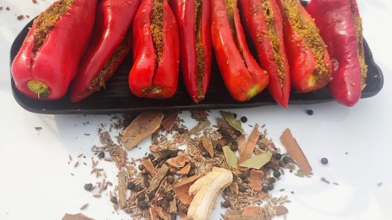 Lal Mirch ka Achar | मोटी लाल मिर्च का भरवां अचार | How to make Stuffed Red Chilli Pickle at home
